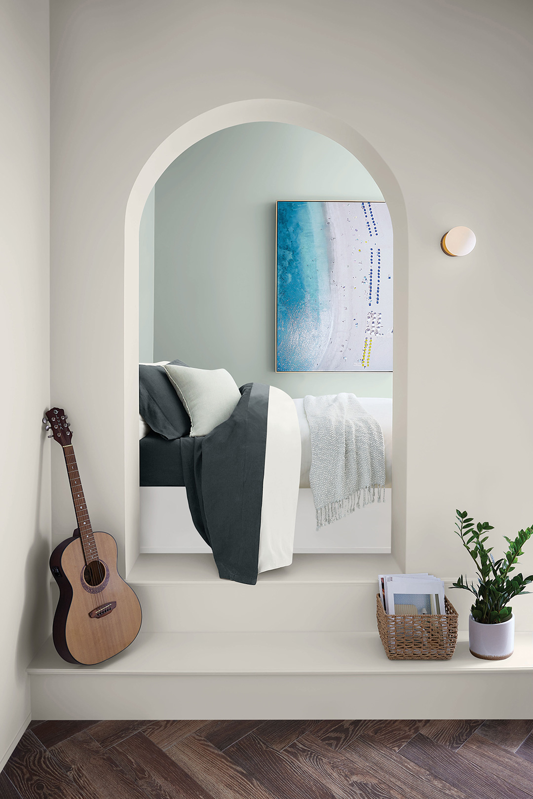 Pair Silvermist with other calming colors for a relaxed vibe.