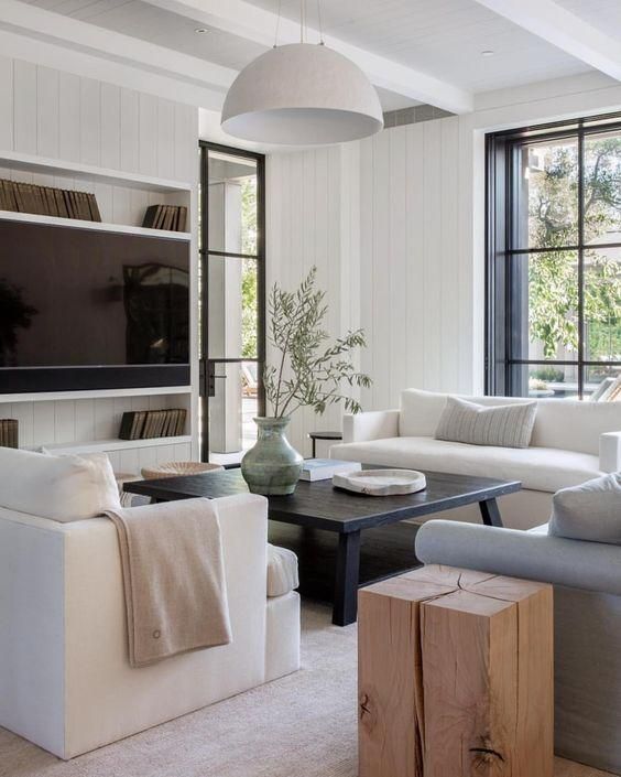 Blending different shades of warm neutrals is an easy and stylish way to modernize your spaces.