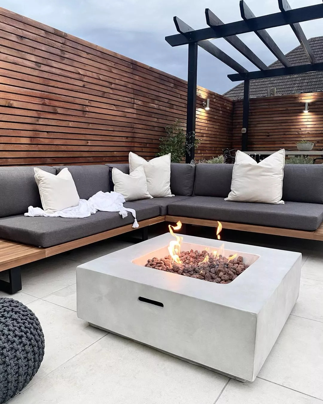 Take a break and curl up with a cozy fire pit.