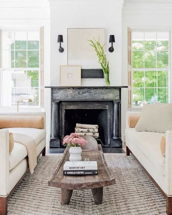 The unique blending of different design elements makes a space feel collected and unique.