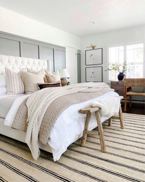 Muted neutral tones are big for fall style decor.