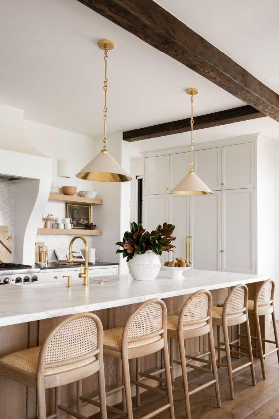 Curves lend a modern look to a space, as well as creating a sense of softness and nurturing.  