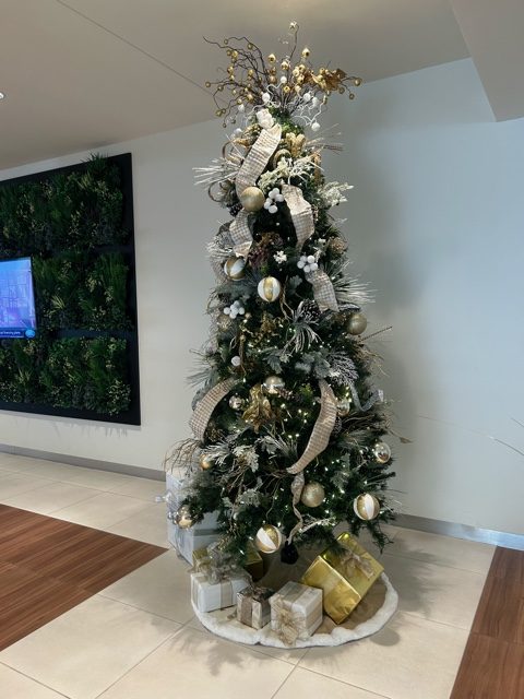 Another one of the Christmas trees decorated for the Jaguar Land Rover Dealership.