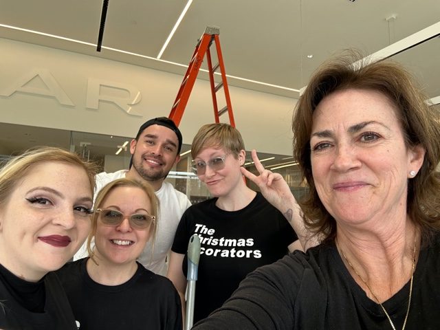 The Christmas Decorators teardown crew.
