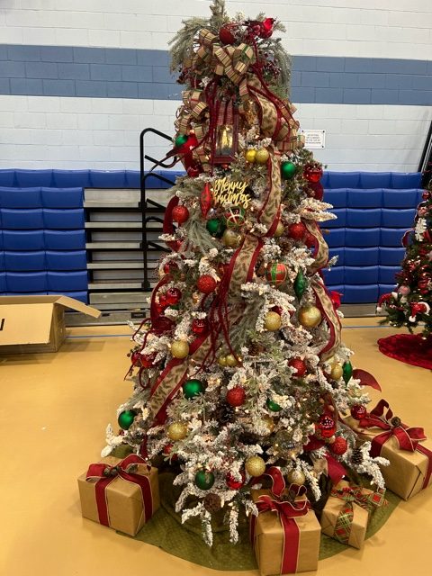 Christmas tree decorating for the Melbourne Junior League.