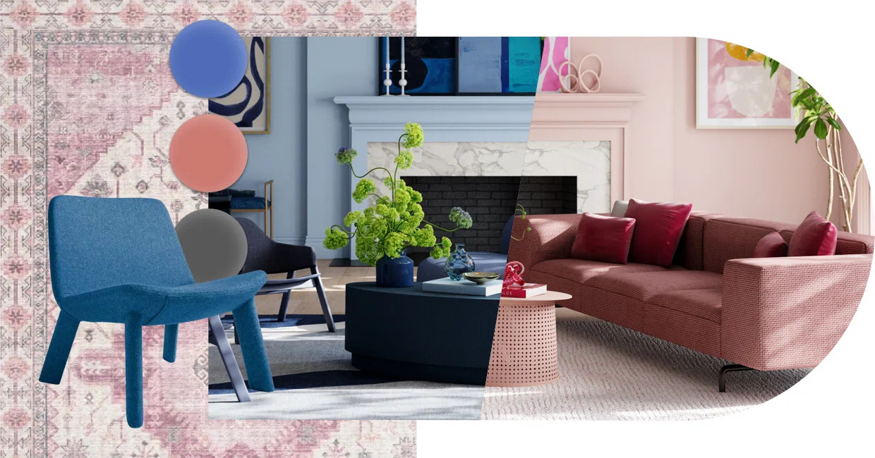 2024 home design trends by Wayfair experts. This is introducing a monochromatic palette in a luxurious manner.