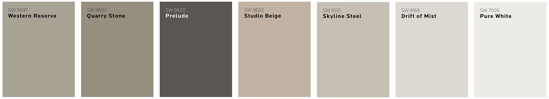 The Mindful Minimalist Palette featuring Drift of Mist.
