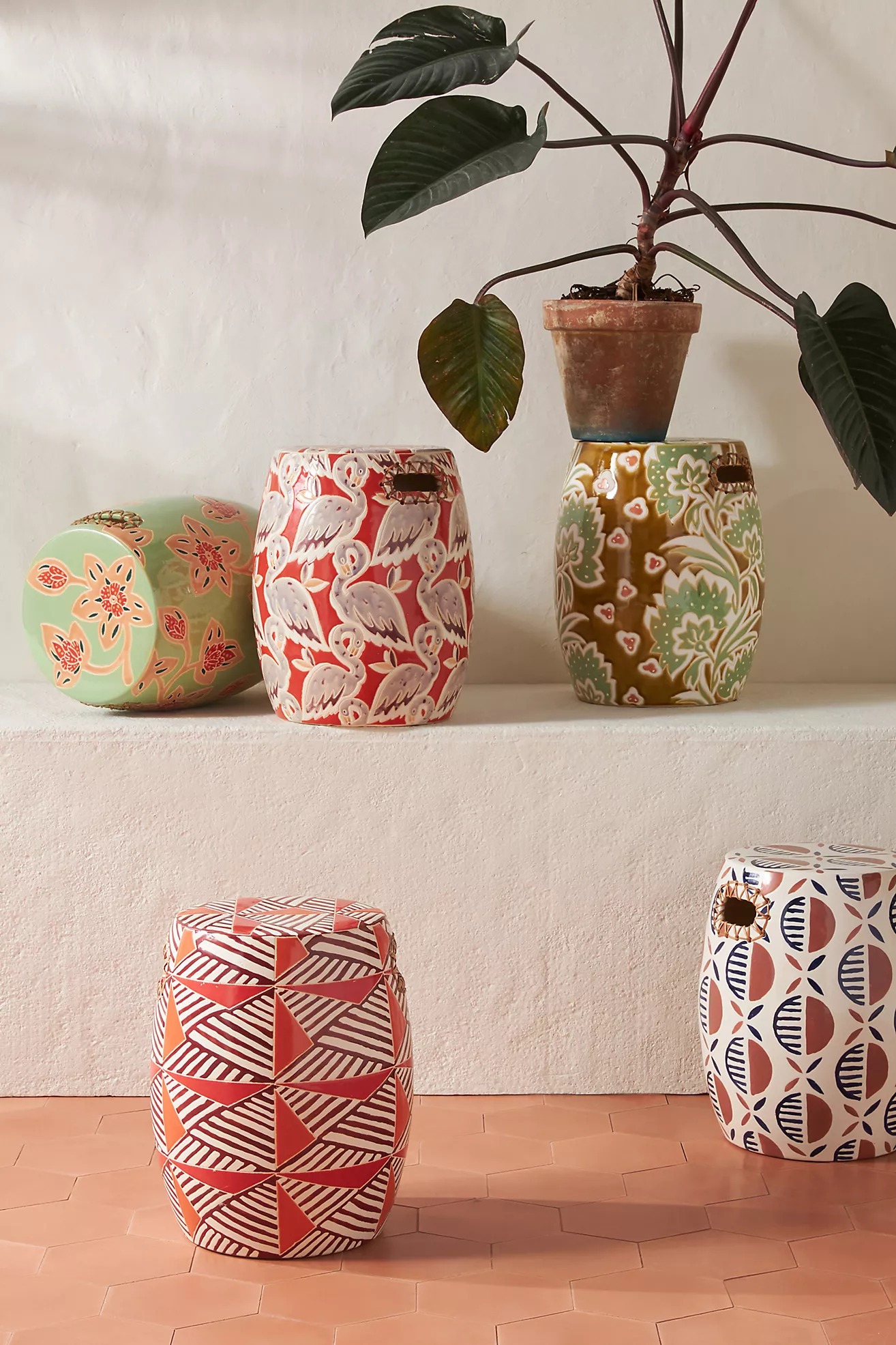 60577459_080_b11 Consider a ceramic stool for easy maintenance and cleanup for your patio makeover.