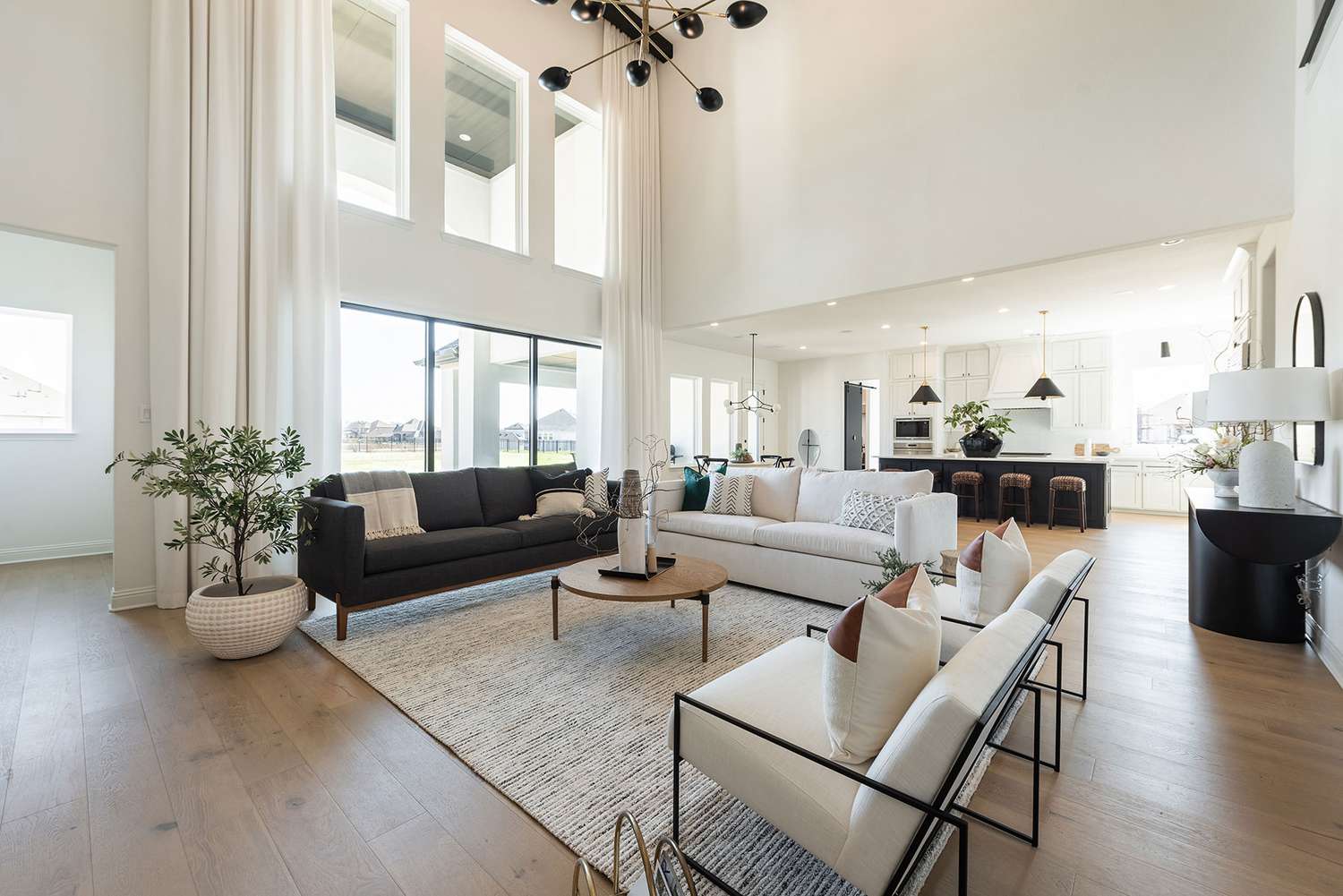 open-concept-living-room Open-concept layout living room.