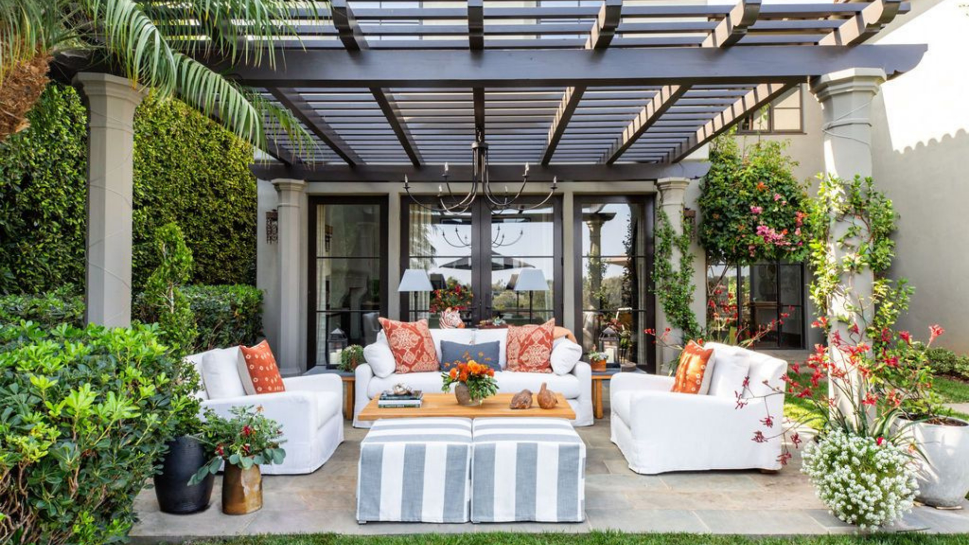 Incorporate different seating areas in your outdoor spaces.