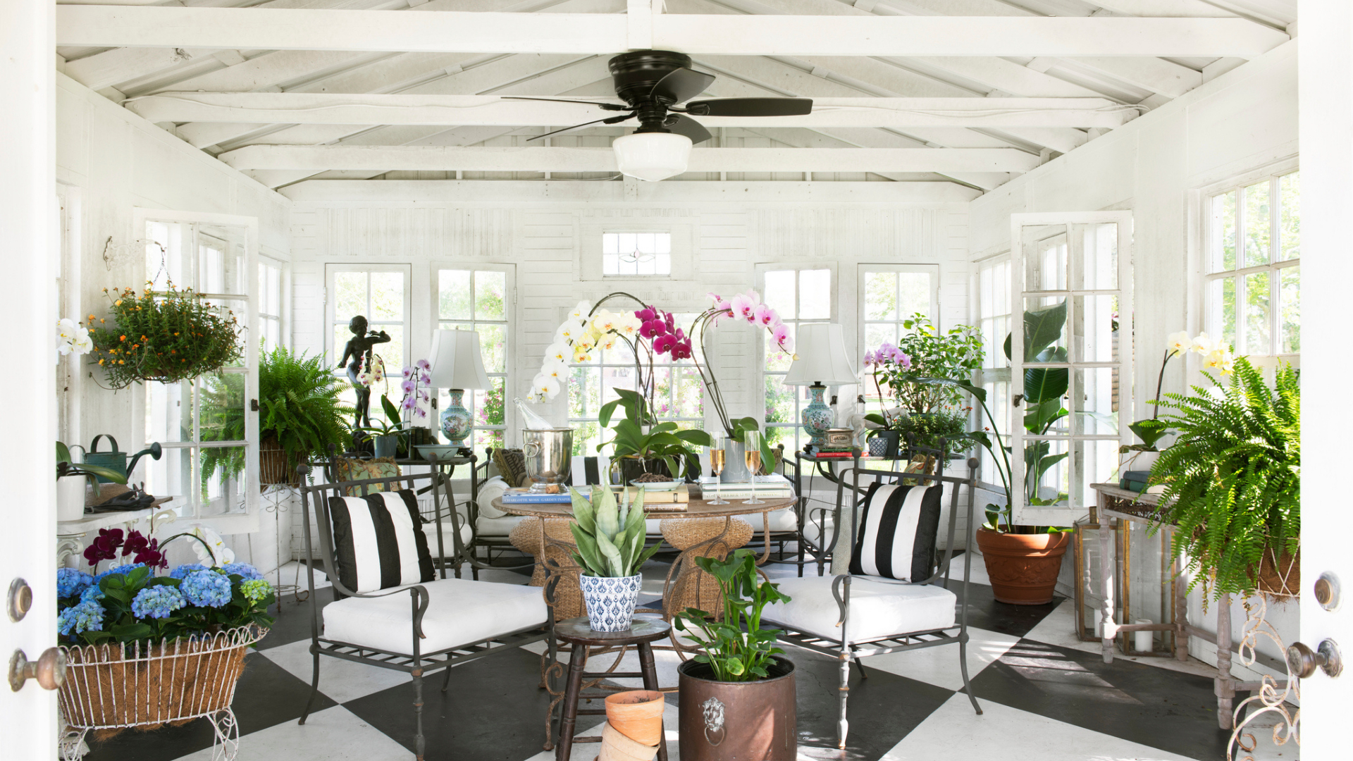 Besides using weather-friendly materials, fabrics and furnishings designed to last, a touch of greenery can instantly transform your outdoor space.