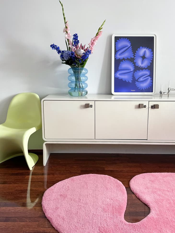 dopamine decor is fun colors, patterns and textures arranged in an aesthetically pleasing manner.
