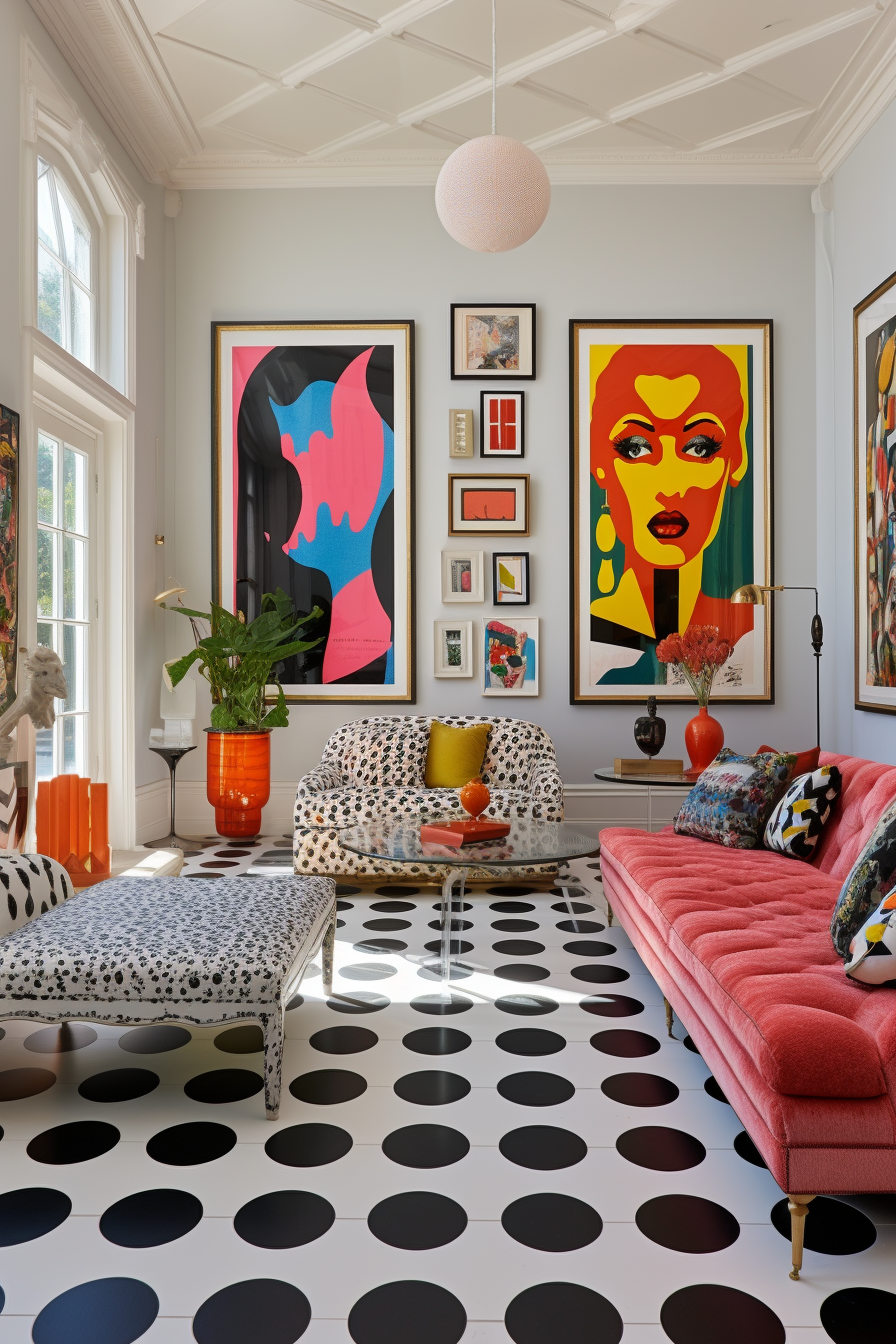 Using colorful elements and accessories is part of dopamine decor.