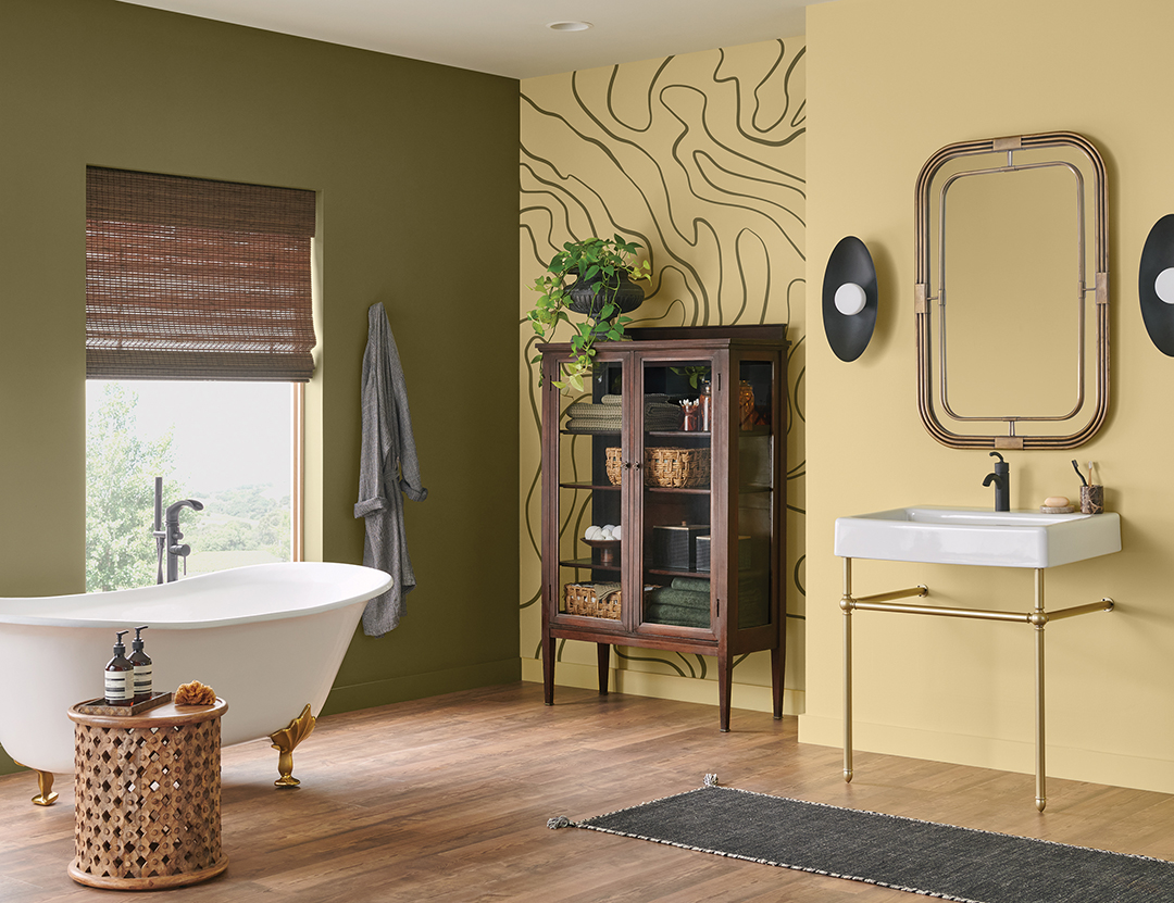 Palm Leaf helps create unique color expressions for your spaces.