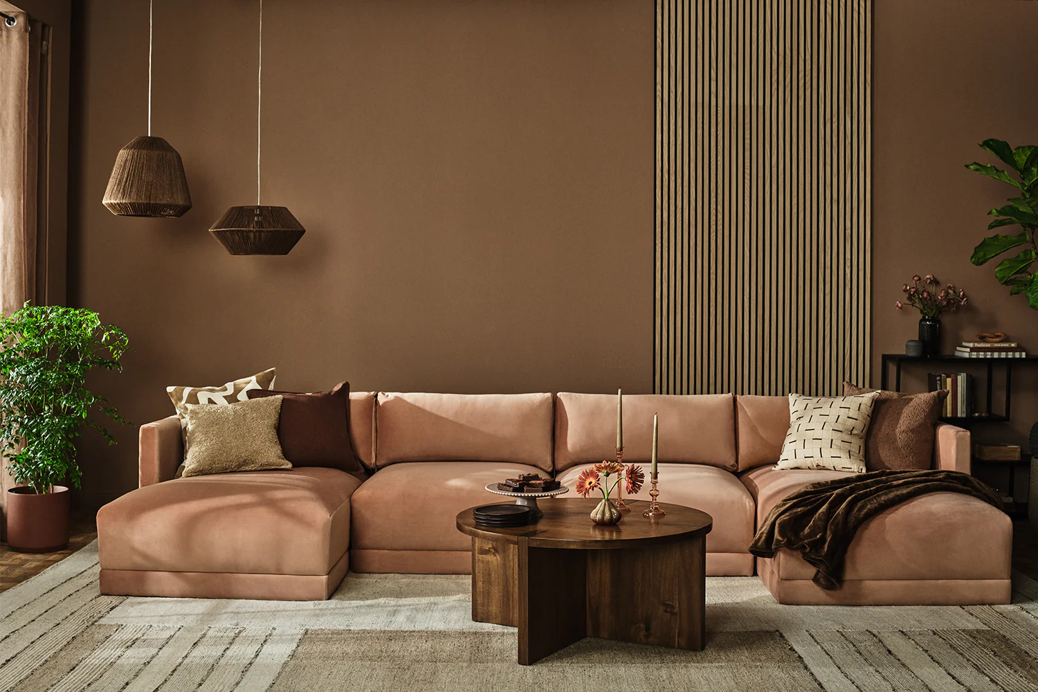 Pantone 2025 Color of the Year: Mocha Mousse. This brown offers calm sophistication and stability.