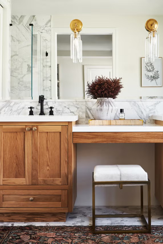 The bathroom trends for 2025 focus on creating a luxurious, spa-like atmosphere while incorporating natural materials, soothing colors, and bold design elements.