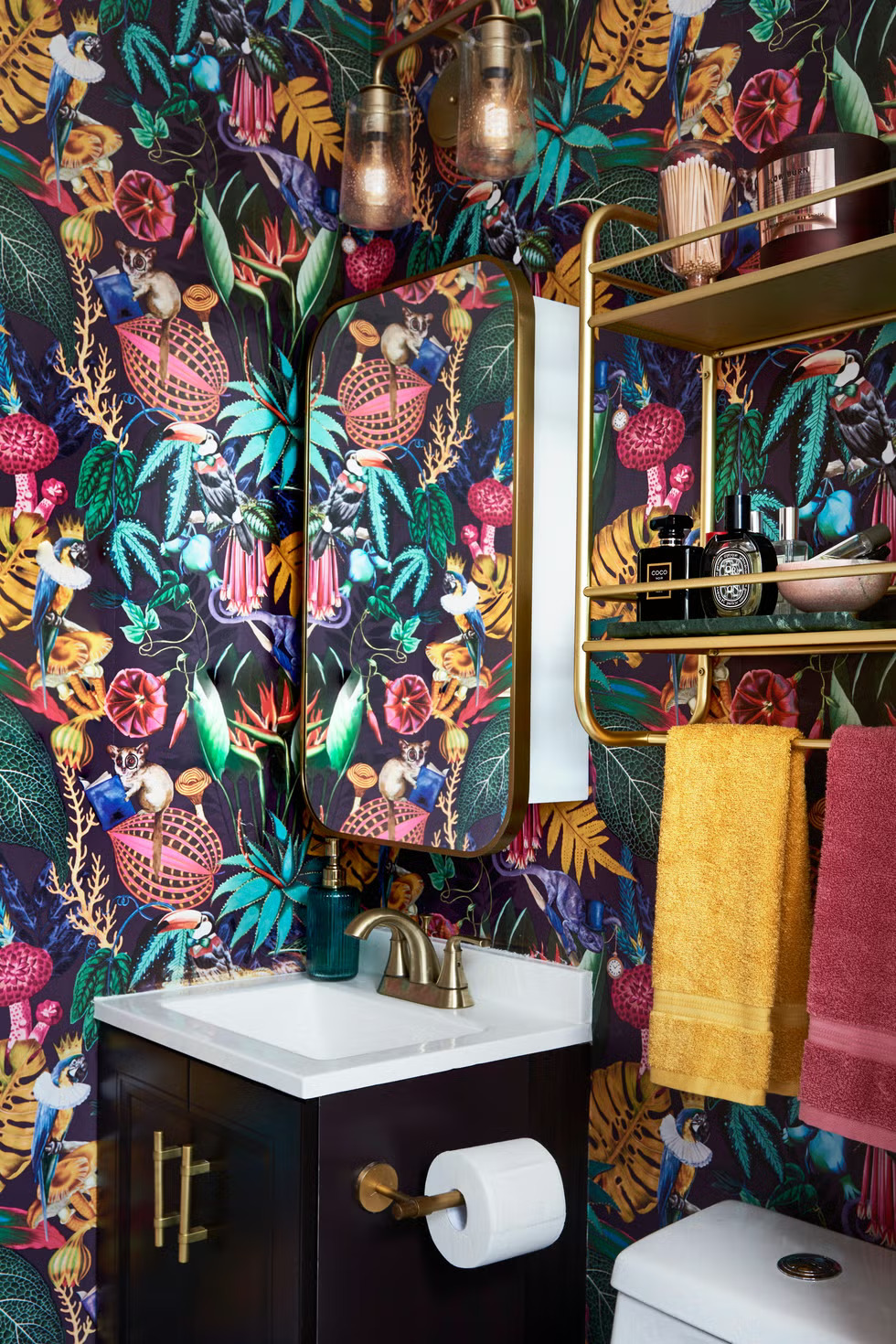 Powder rooms and guest bathrooms are becoming opportunities for bold, creative design.