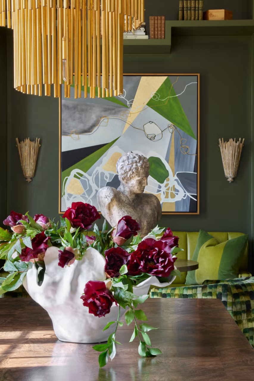 Green remains a favorite in interior design because of its adaptability.