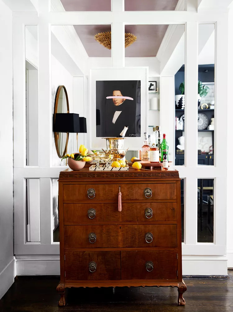 A mahogany chest or dresser can completely transform a space.