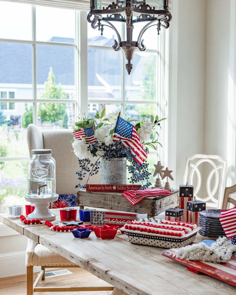 Soho 4th of July table 4th of July table idea