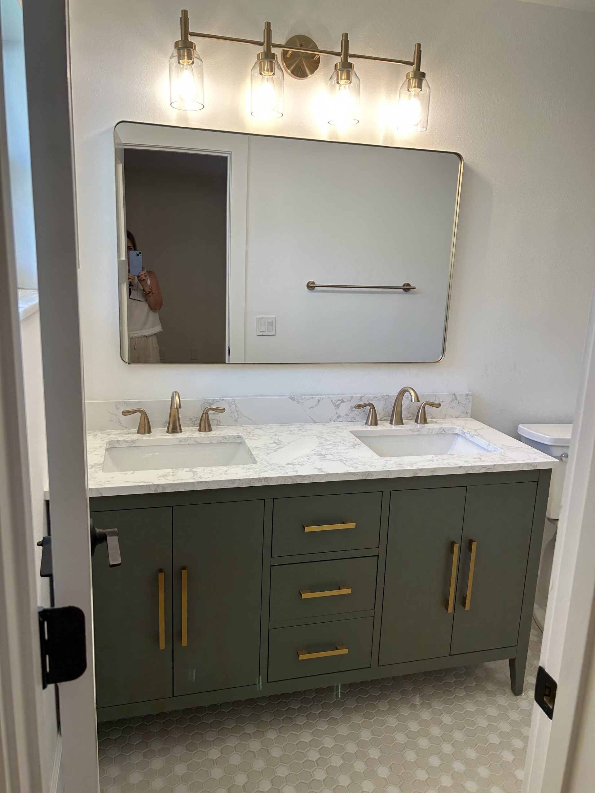 Soho Collier house bathroom vanity double sink interior design expertise bathroom 2
