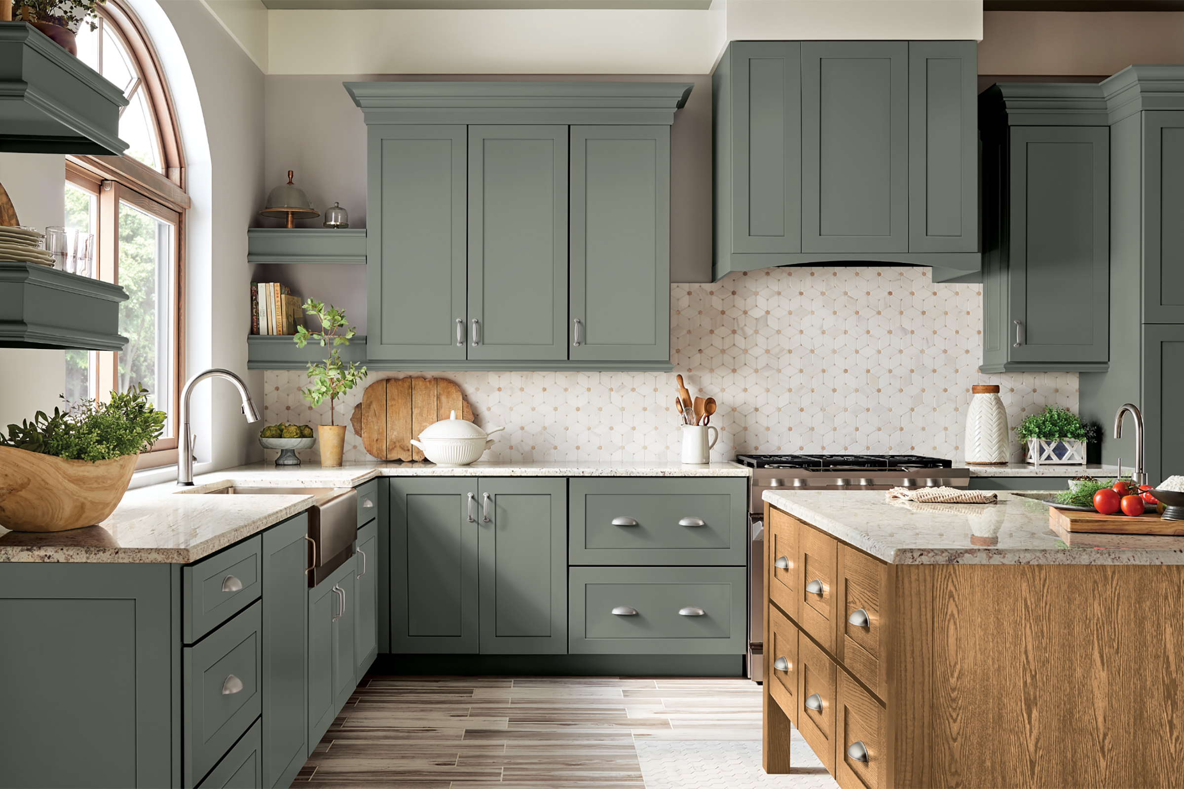 green decor cabinetry