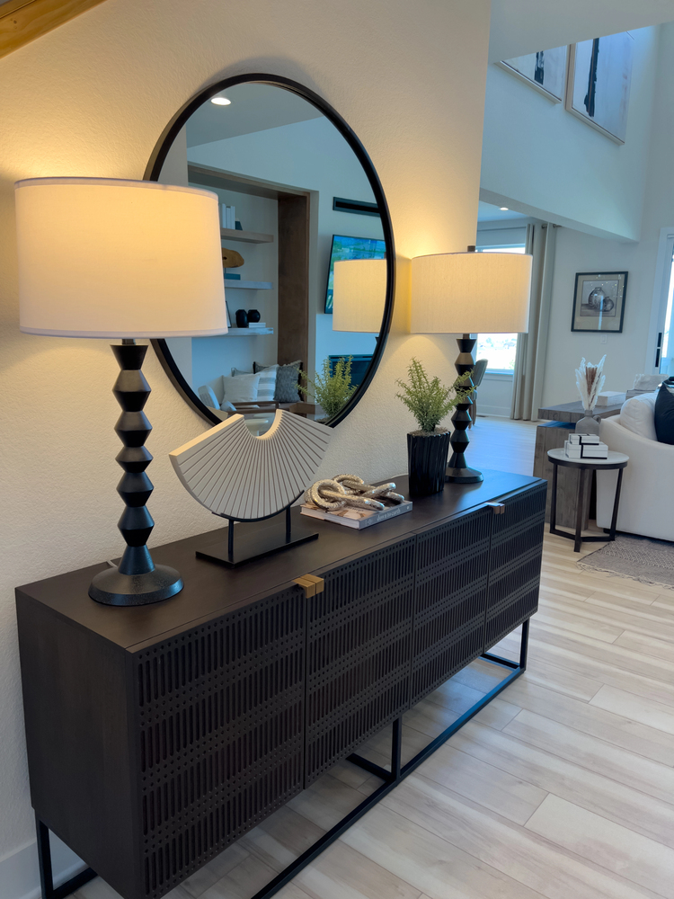 mirror in the entryway