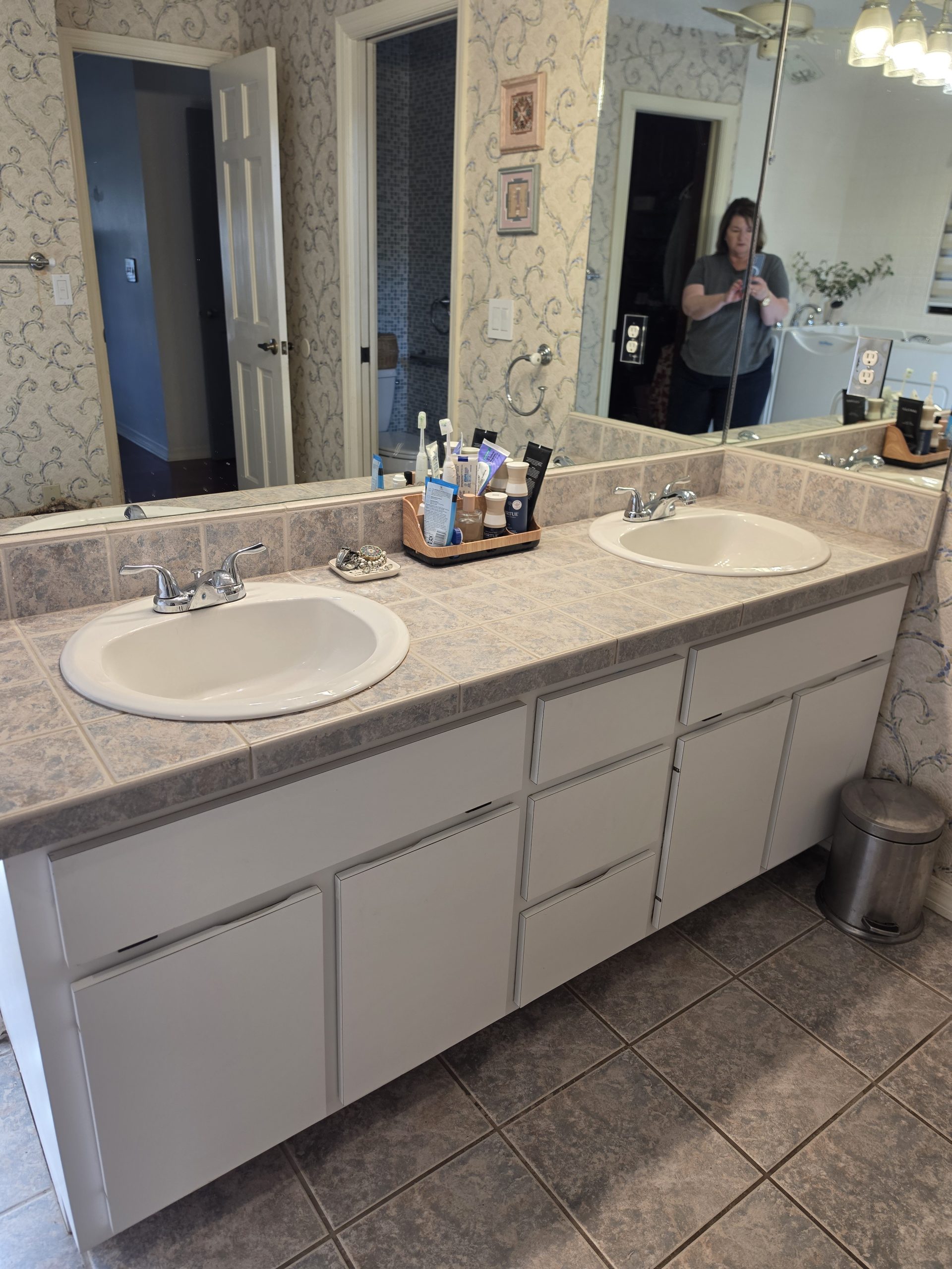 Soho Master Bath remodel before double vanity